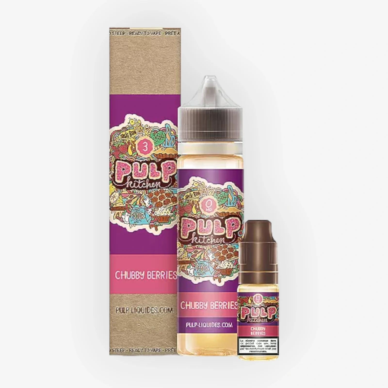 E-liquide Chubby Berries Pack 60 mL 3 mg - Pulp Kitchen