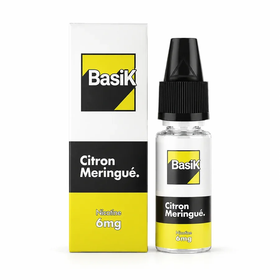 E-liquide Citron Meringue 10 mL - BasiK Cloud Vapor