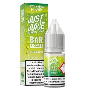E-liquide Citron Vert Nic Salt 10 mL - Bar Nicsalt Just Juice