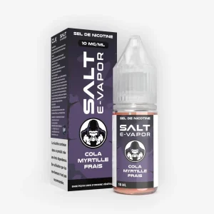 E-liquide Cola Myrtille Frais 10 mL - Salt E Vapor (Le French Liquide)