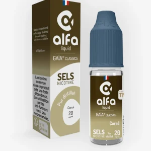 E-liquide Corse sels de nicotine 10 mL - Gaïa Alfaliquid