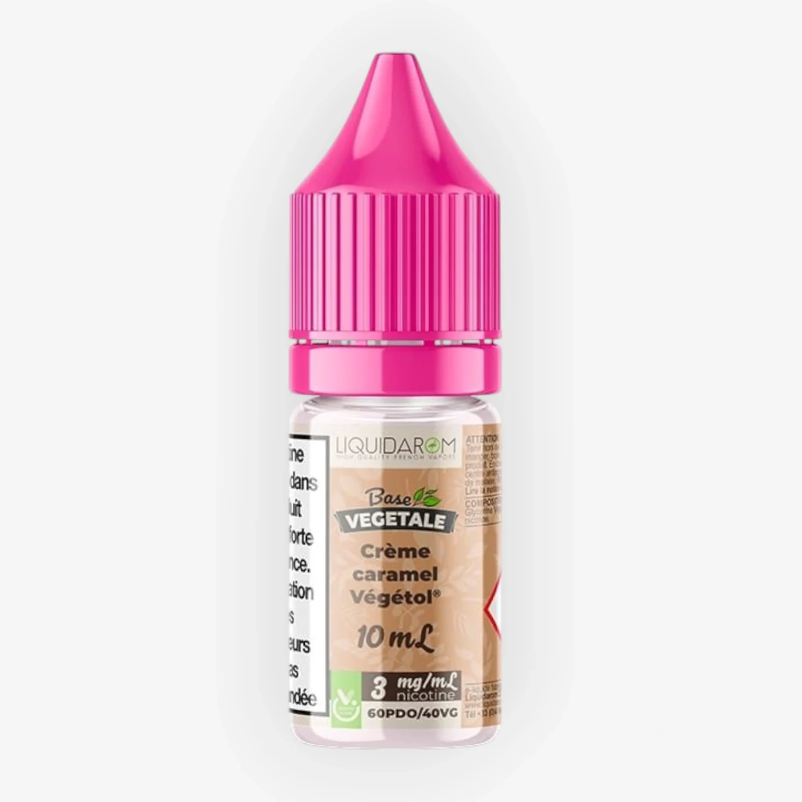 E-liquide Crème Caramel 10 mL - Base Végétale Liquidarom
