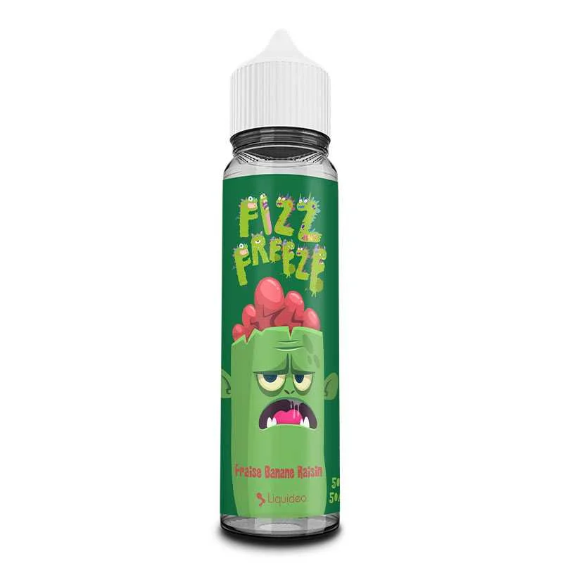 E-liquide Fizz & Freeze Fraise Banane Raisin 50ml – Liquideo