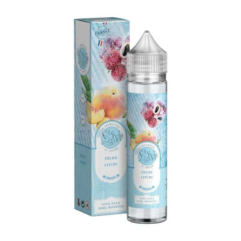 E-liquide Frais Pêche & Litchi 50ml – Le Petit Verger Savourea