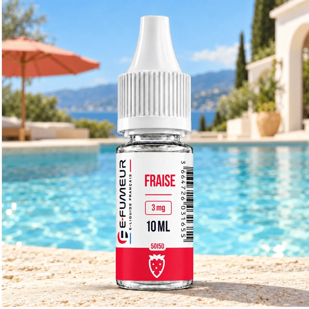 E-liquide Fraise 10 mL - Essentiels (E-Fumeur)