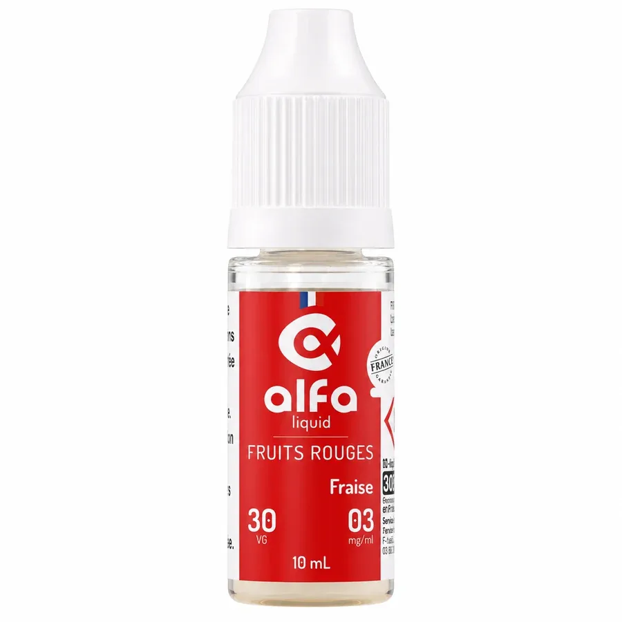 E-liquide Fraise (30 VG) 10 mL - Alfaliquid