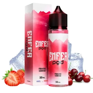 E-liquide Fraise Cerise ENFER POD 50ml 50/50 frais