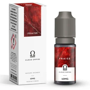 E-liquide Fraise Cloud Empire 10ml nicotine hybride