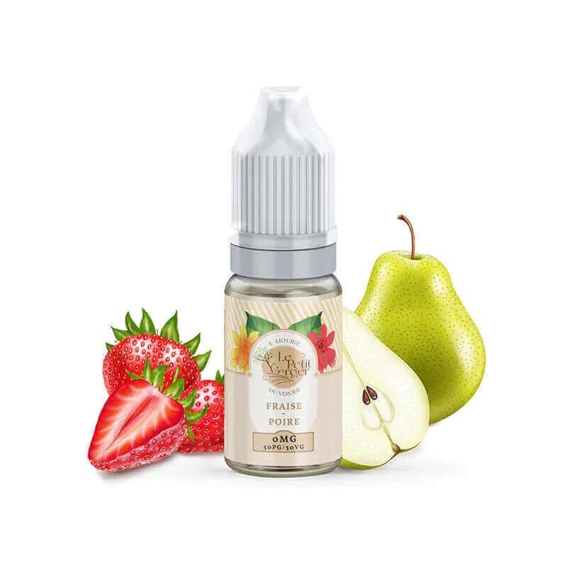 E-liquide Fraise Poire 10ml – Le Petit Verger Savourea
