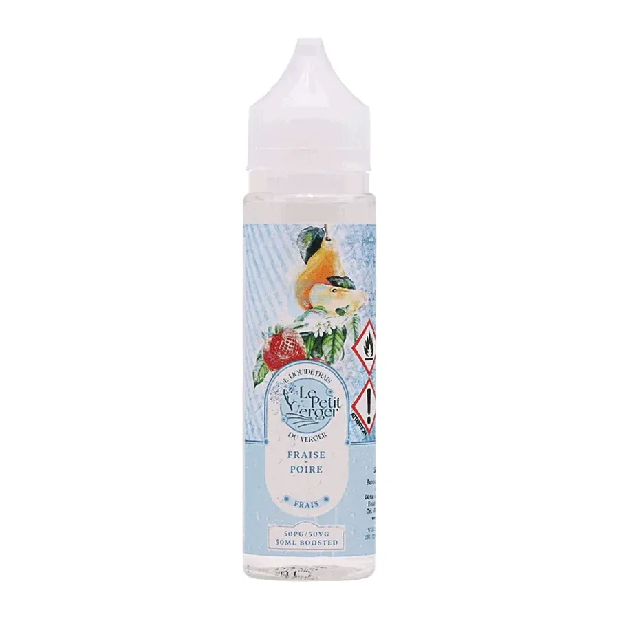 E-liquide Fraise Poire Frais 50 mL - Le Petit Verger