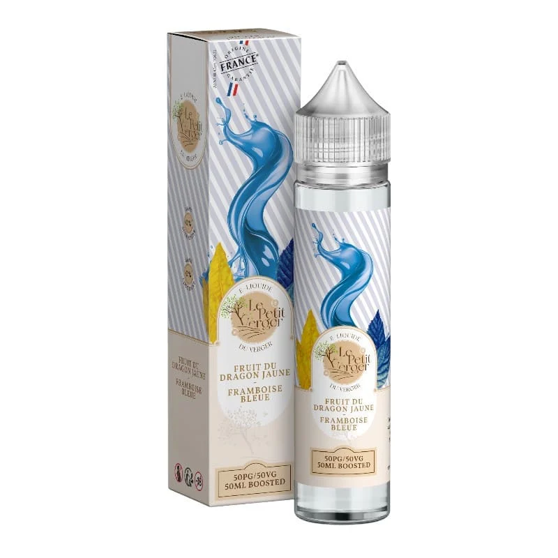 E-liquide Fruit du Dragon Jaune & Framboise Bleue 50ml – Le Petit Verger Savourea