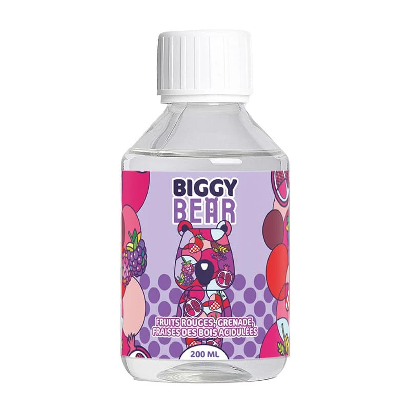 E-liquide Fruits Rouges & Grenade & Fraise des Bois 200ml 0mg – Biggy Bear
