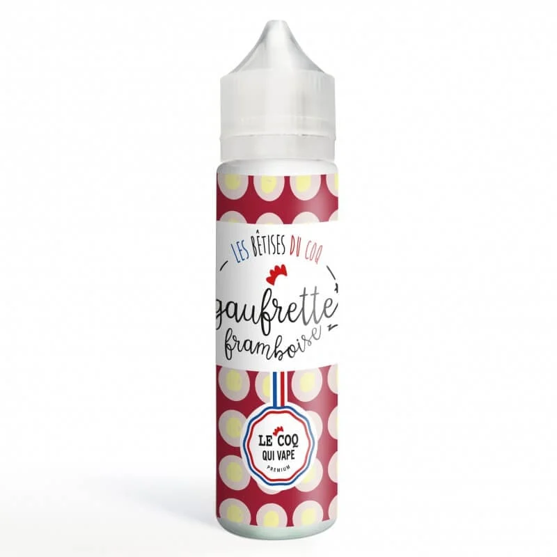 E-liquide Gaufrette Framboise 50ml – Le Coq Qui Vape