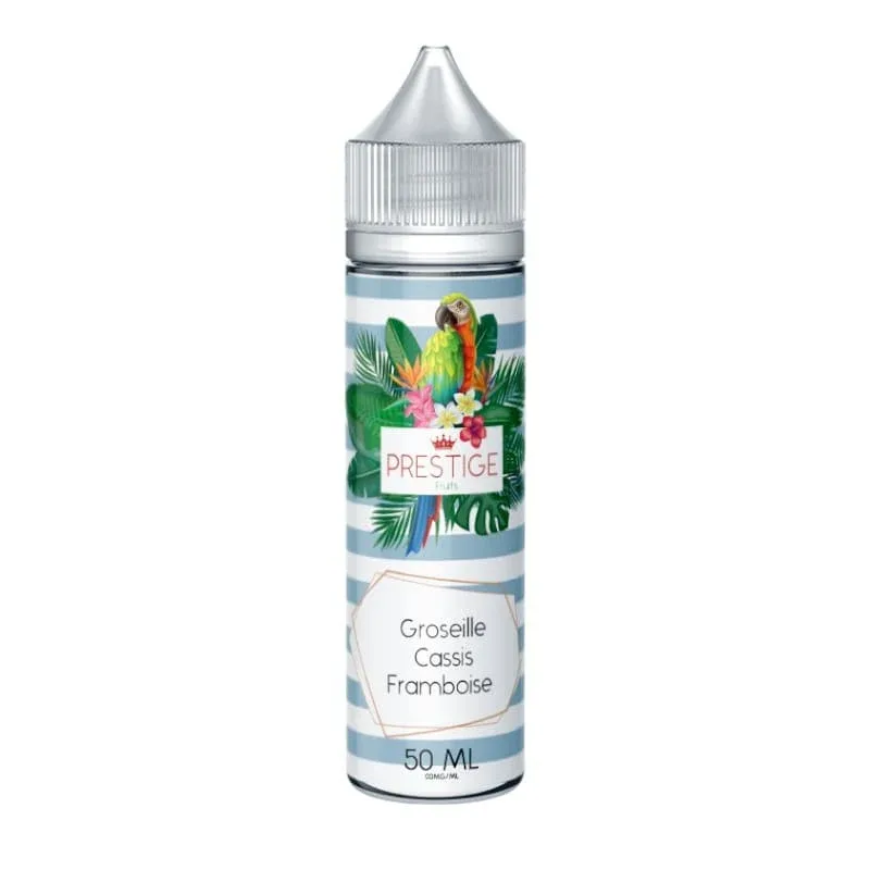 E-liquide Groseille Cassis Framboise 50ml – Prestige Fruits