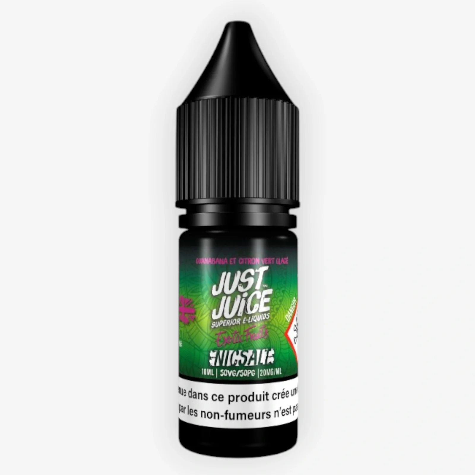 E-liquide Guanabana Et Citron Vert Glacé Nic Salt 10 mL - Exotic Fruits Just Juice