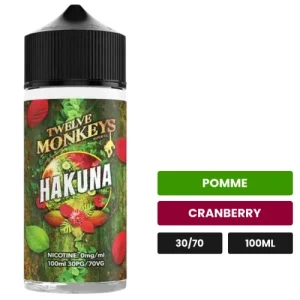 E-liquide Hakuna 100 ml de 12 Monkeys à 13,49 €