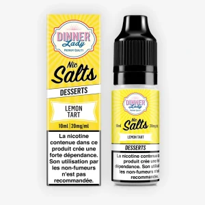E-liquide Lemon Tart Nic Salt 10 mL 20 mg - Dinner Lady