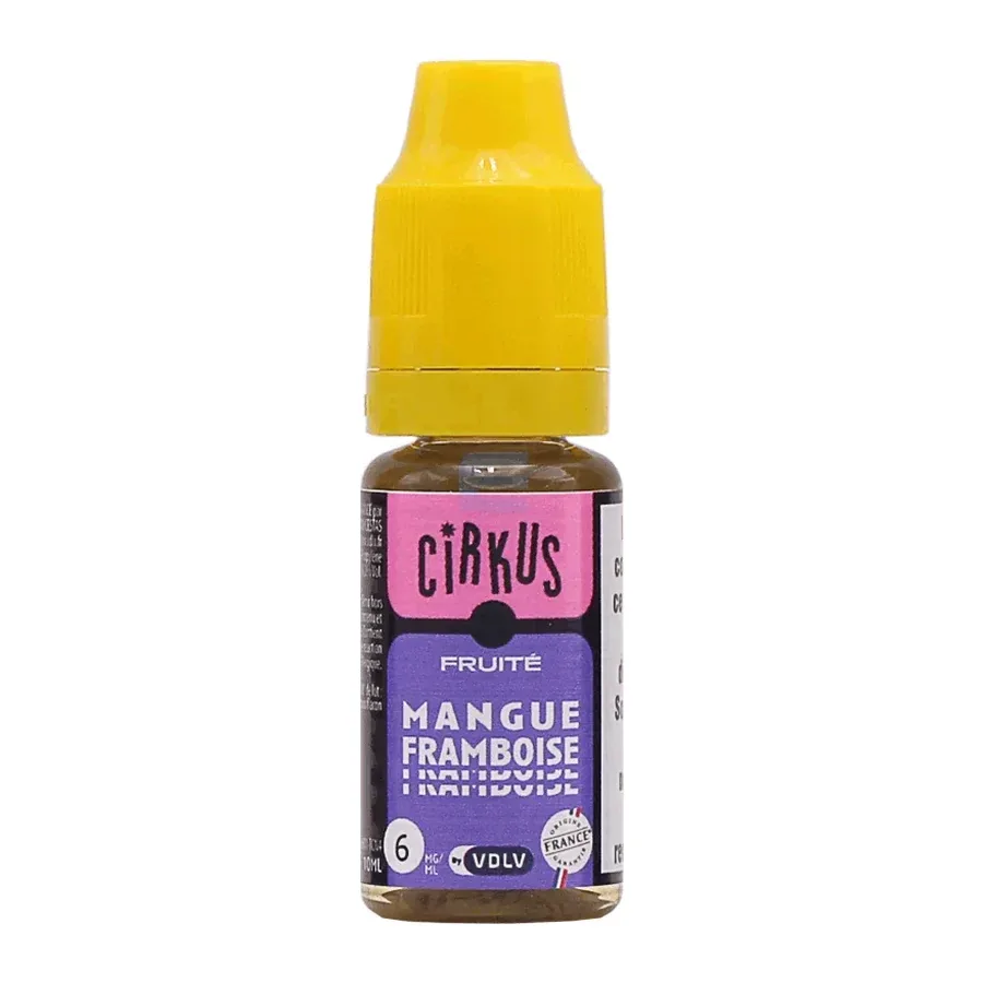 E-liquide Mangue Framboise 10 mL - CirKus (VDLV)