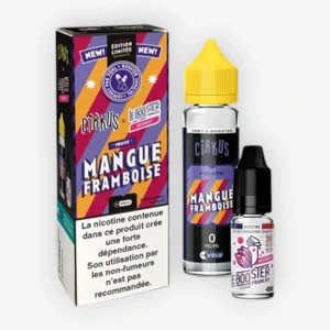 E-liquide Mangue Framboise 50 mL + booster Neosweet - Cirkus VDLV