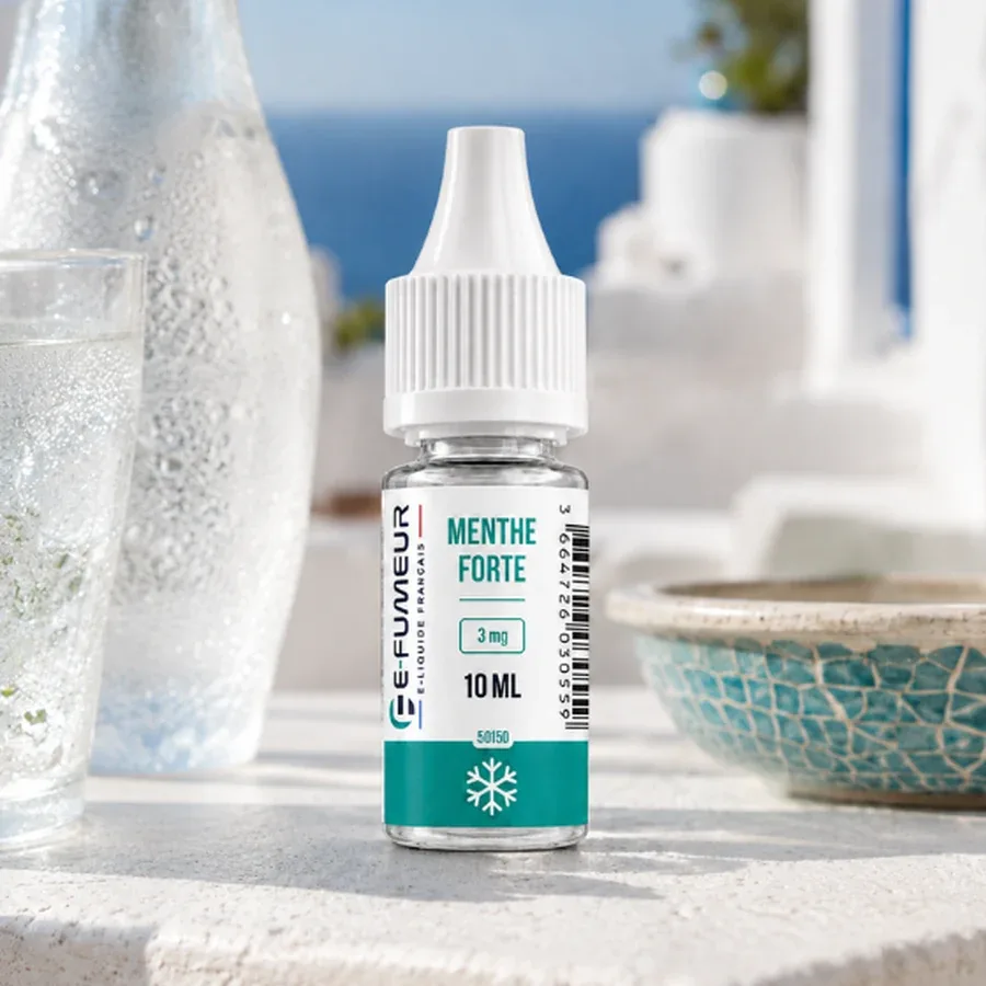 E-liquide Menthe Forte 10 mL - Essentiels (E-Fumeur)