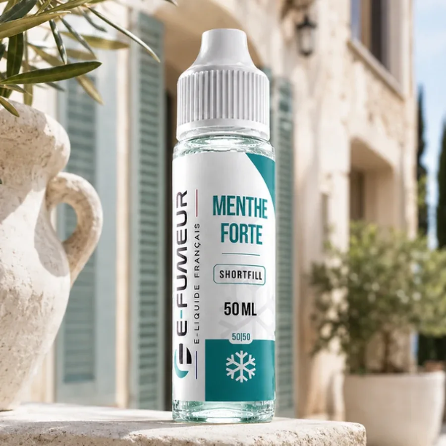 E-liquide Menthe Forte 50 mL - Essentiels (E-Fumeur)
