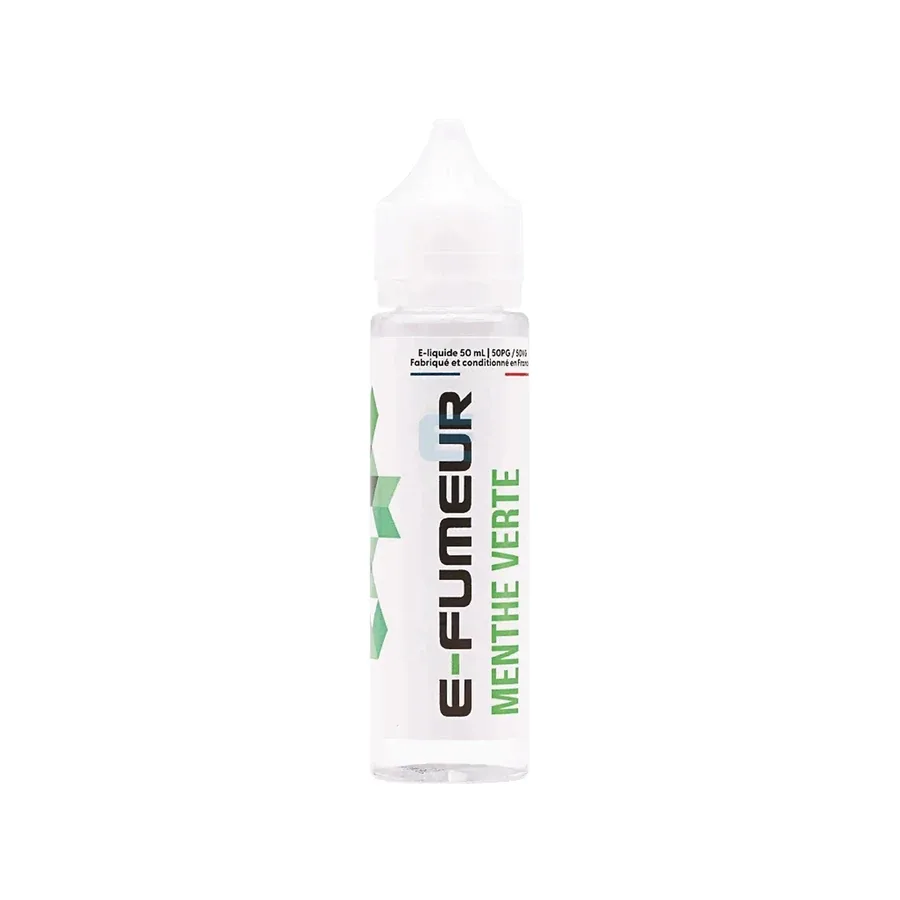 E-liquide Menthe Verte 50 mL - E-FUMEUR