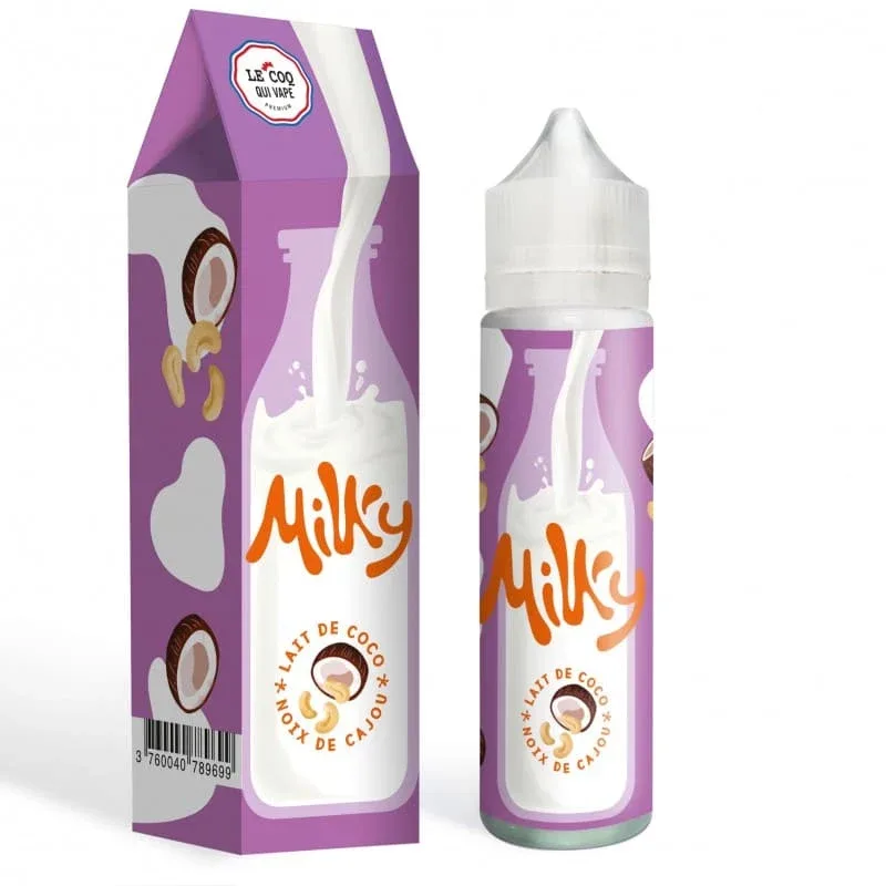 E-liquide Milky Lait de Coco & Noix de Cajou 50ml – Le Coq Qui Vape