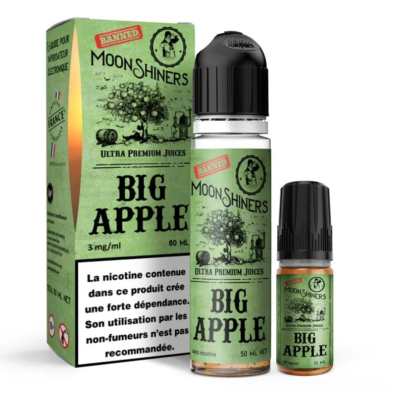 E-liquide Moonshiners Big Apple - Kit Easy2Shake 60ml – Le French Liquide