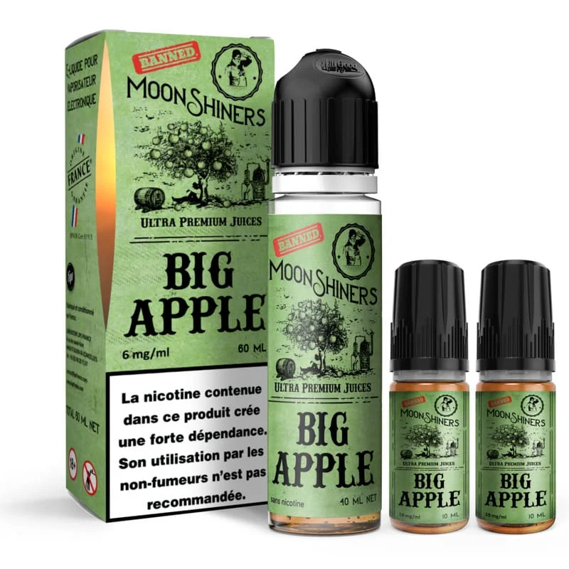 E-liquide Moonshiners Big Apple - Kit Easy2Shake 60ml – Le French Liquide - Image 2