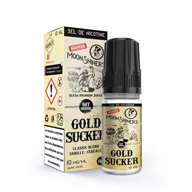 E-liquide Moonshiners Gold Sucker 10ml – Le French Liquide - Image 2