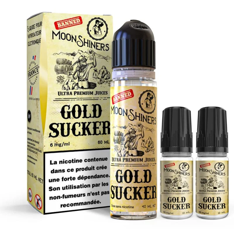 E-liquide Moonshiners Gold Sucker - Kit Easy2Shake 60ml – Le French Liquide - Image 2