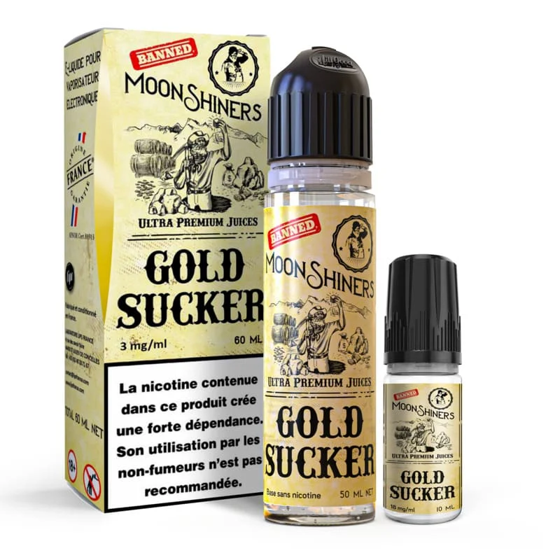 E-liquide Moonshiners Gold Sucker - Kit Easy2Shake 60ml – Le French Liquide
