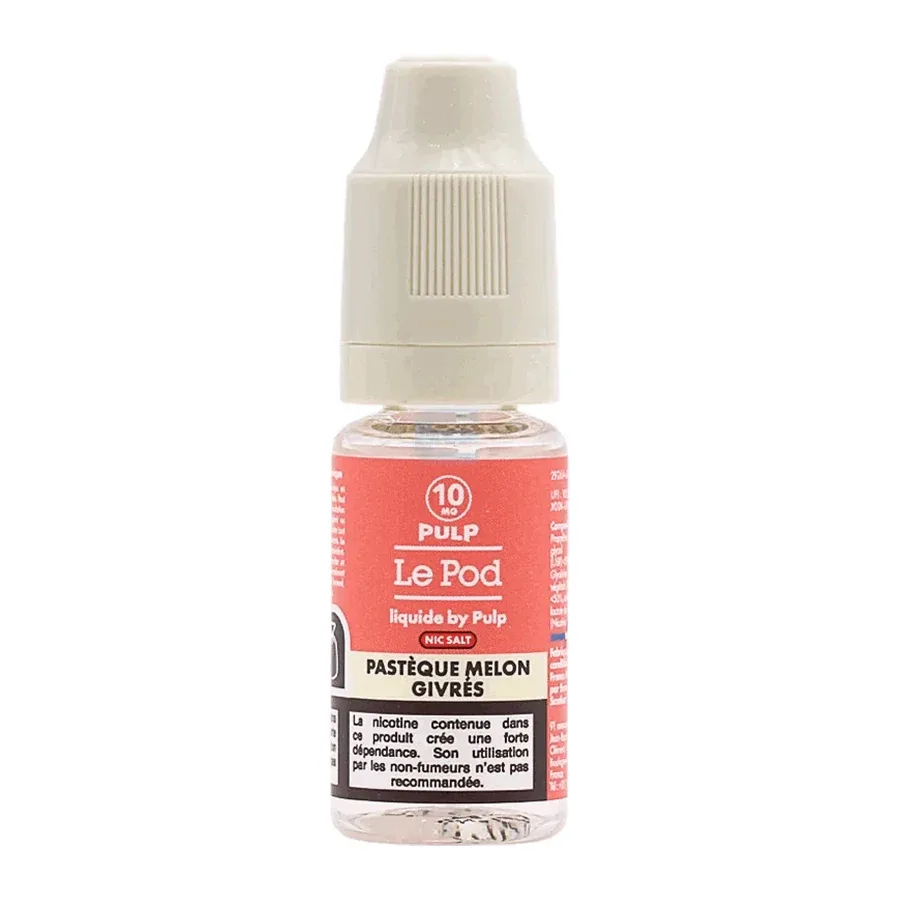 E-liquide Pastèque Melon Givrés 10 mL - Pulp Le Pod