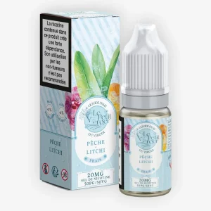 E-liquide Pêche Litchi Frais Nic Salt 10 mL - Le Petit Verger Savourea