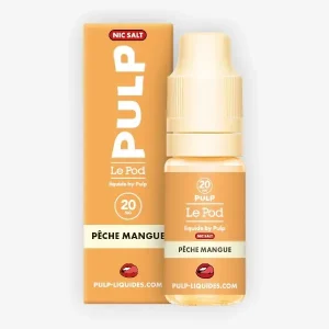 E-liquide Pêche Mangue Nic Salt 10 mL - Pulp Le Pod