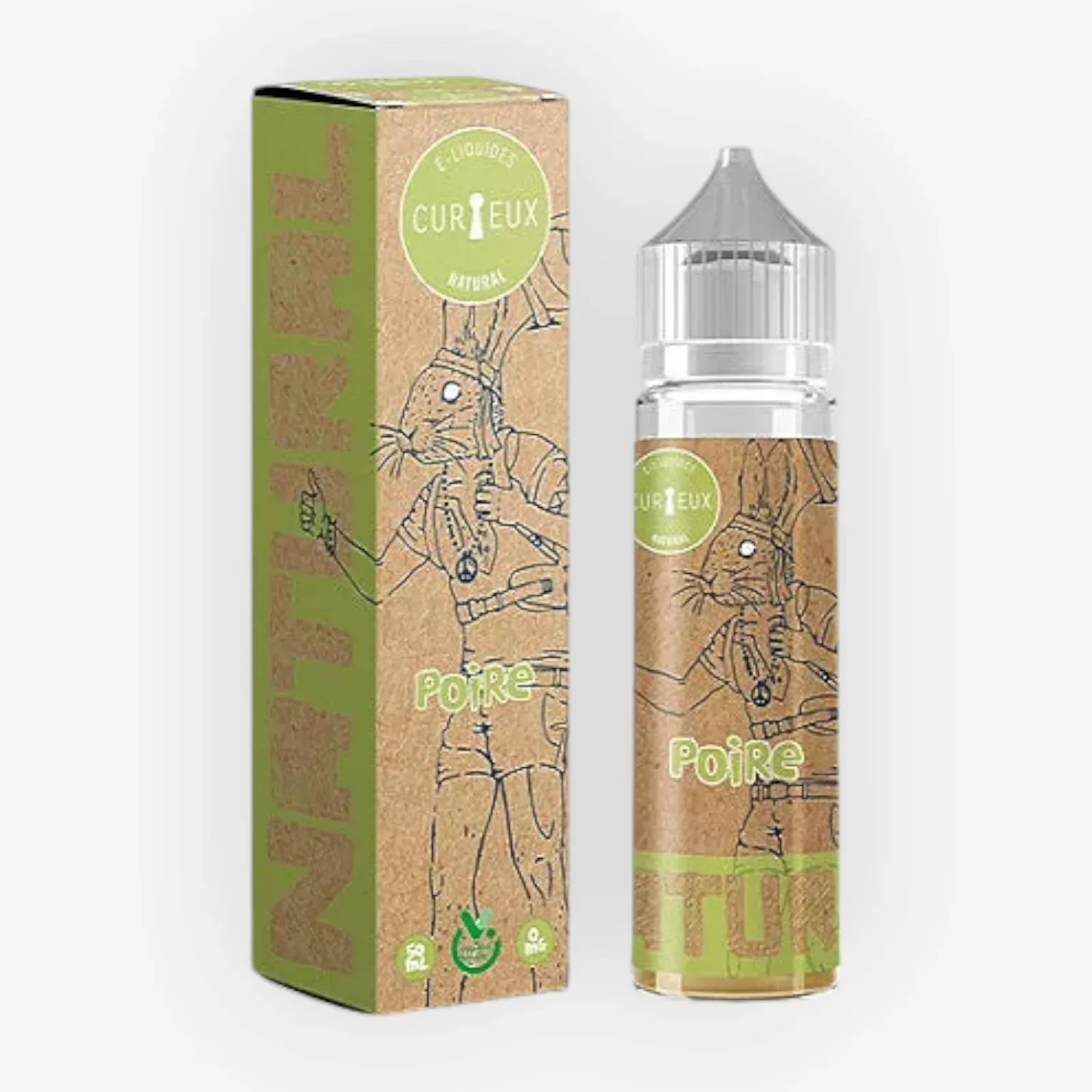 E-liquide Poire 50 mL - Natural Curieux