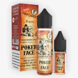 E-liquide Poker Face Pack 60 mL 3 mg - Moonshiners (Le French Liquide)