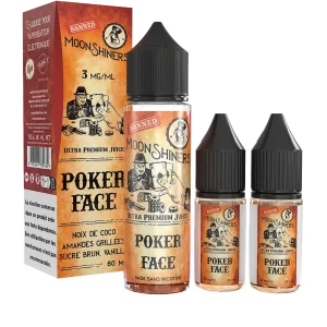 E-liquide Poker Face Pack 60 mL 6 mg - Moonshiners (Le French Liquide)