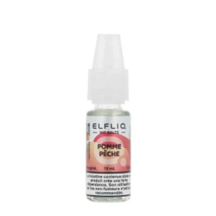 E-liquide Pomme Pêche Nic Salt 10 mL - Elfliq ElfBar
