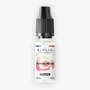 E-liquide Pomme Pêche Nic Salt 10 mL - Elfliq Made in France