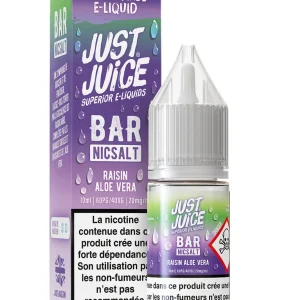 E-liquide Raisin Aloe Vera 10 mL - Bar Nicsalt Just Juice