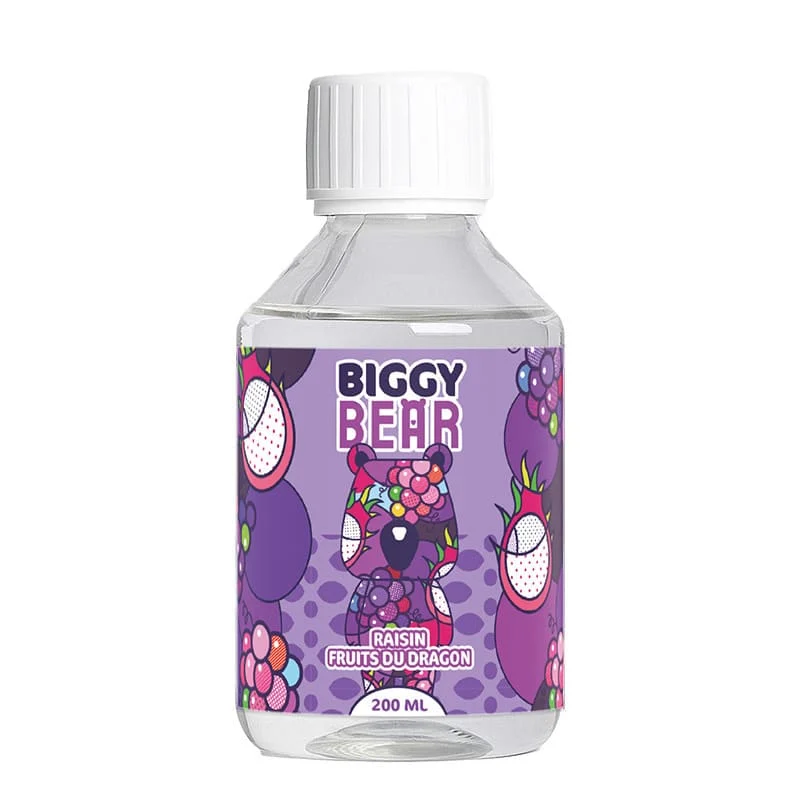 E-liquide Raisin Fruit du Dragon 200ml 0mg – Biggy Bear
