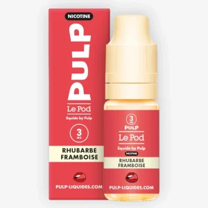 E-liquide Rhubarbe Framboise 10 mL - Pulp Le Pod