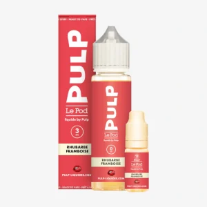 E-liquide Rhubarbe Framboise Pack 60 mL - Pulp Le Pod