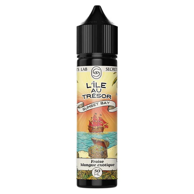 E-liquide Secret's Lab L'île au Trésor Sunset Bay 50ml 0mg