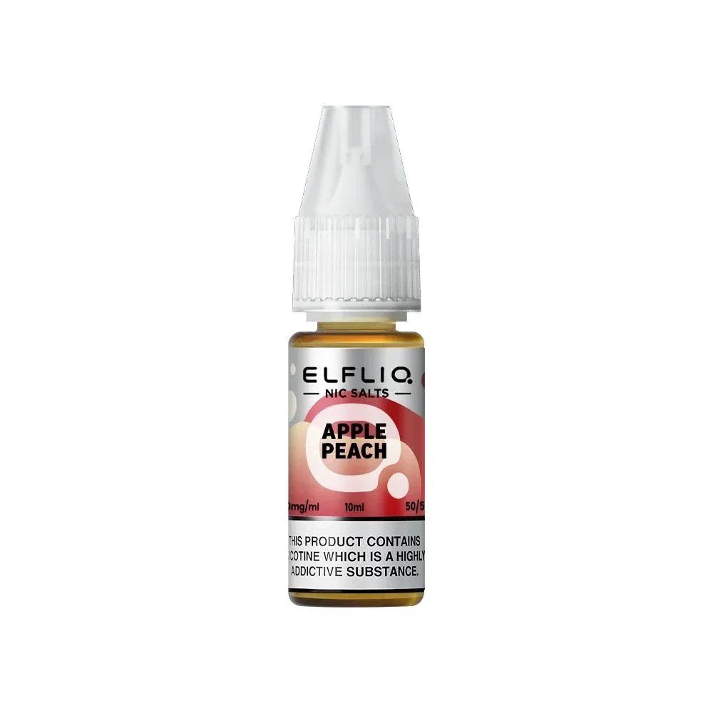 E-liquide Sel de Nicotine Apple Peach 10ml – Elfliq Elfbar
