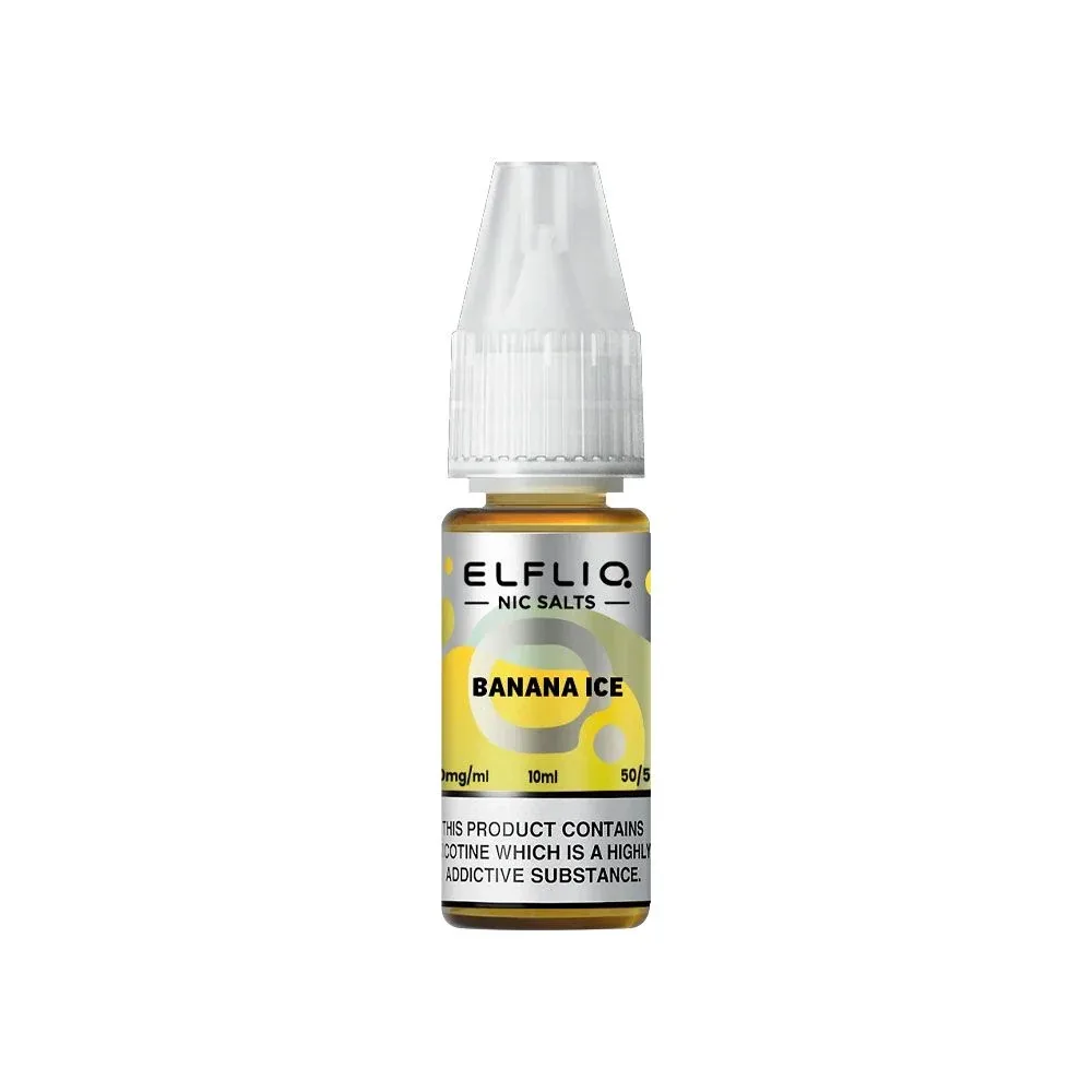 E-liquide Sel de Nicotine Banana Ice 10ml – Elfliq Elfbar