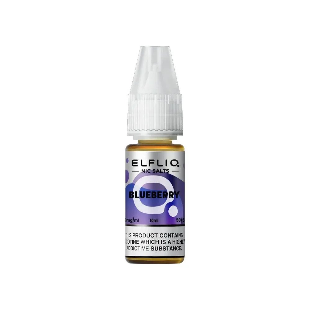 E-liquide Sel de Nicotine Blueberry 10ml – Elfliq Elfbar