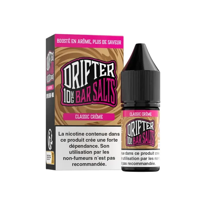 E-liquide Sel de Nicotine Classic Crème 10ml – Bar Salts Drifter