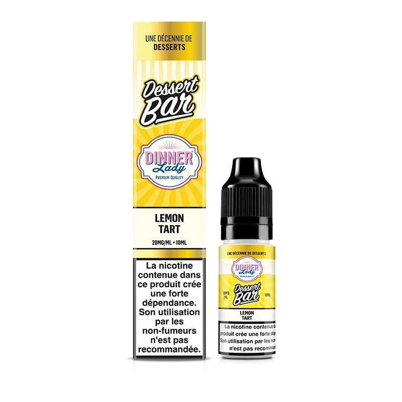 E-liquide Sel de Nicotine Dessert Bar Lemon Tart 10ml – Dinner Lady